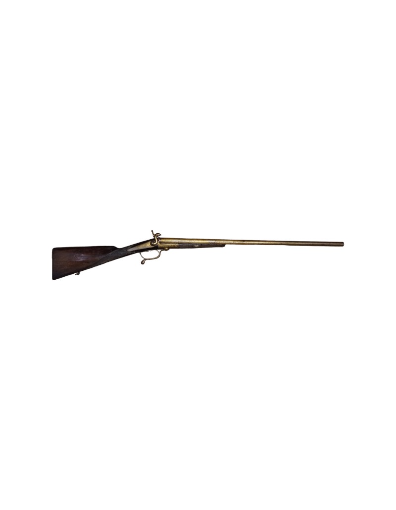 FUSIL DE CHASSE PERCUSSION A BROCHE A CLEF BERANGER CAL : 16 A BROCHE