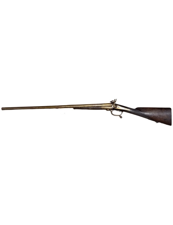 FUSIL DE CHASSE PERCUSSION A BROCHE A CLEF BERANGER CAL : 16 A BROCHE