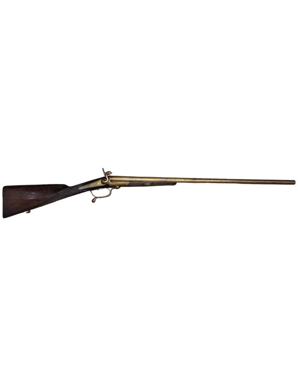 FUSIL DE CHASSE PERCUSSION A BROCHE A CLEF BERANGER CAL : 16 A BROCHE
