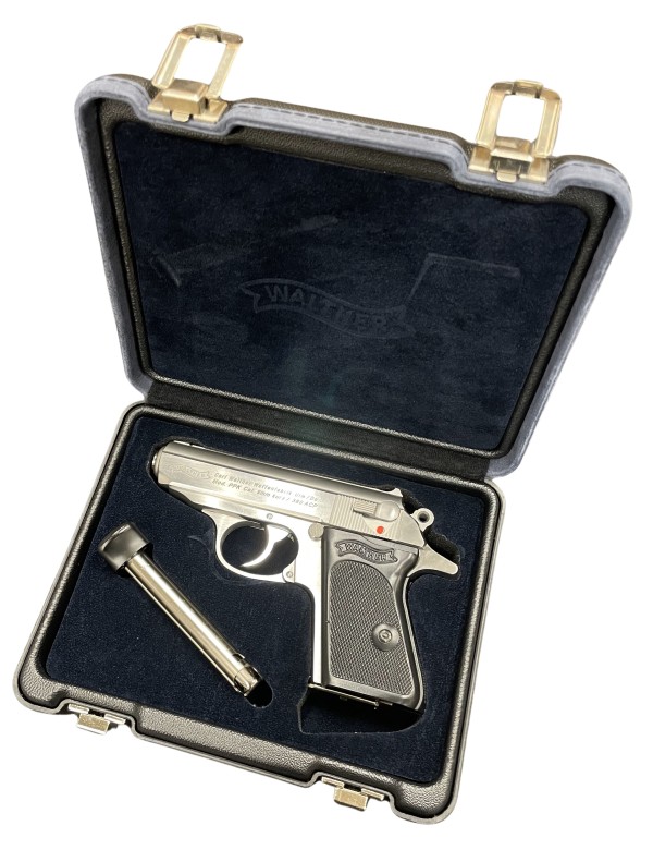 PISTOLET WALTHER PPK INOX CALIBRE 9 MM BROWNING COURT (380 ACP)