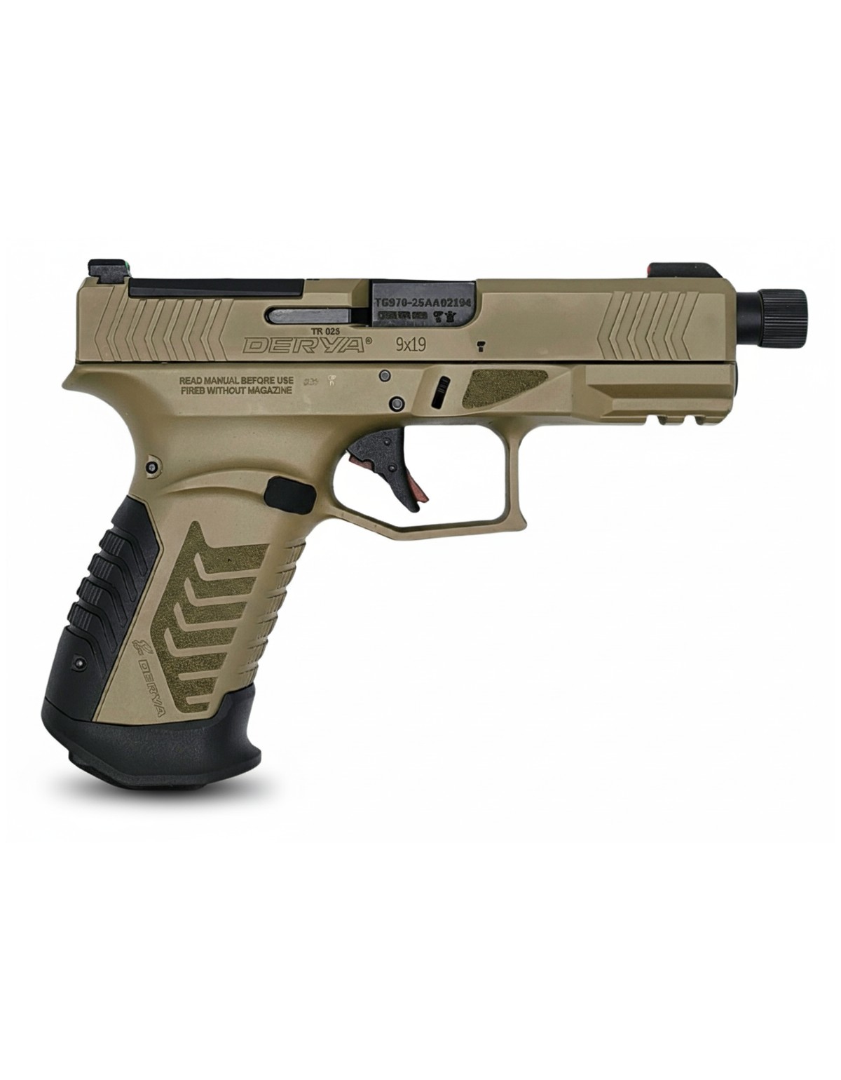 PISTOLET DERYA DY9 OR FILETE FDE CALIBRE 9X19