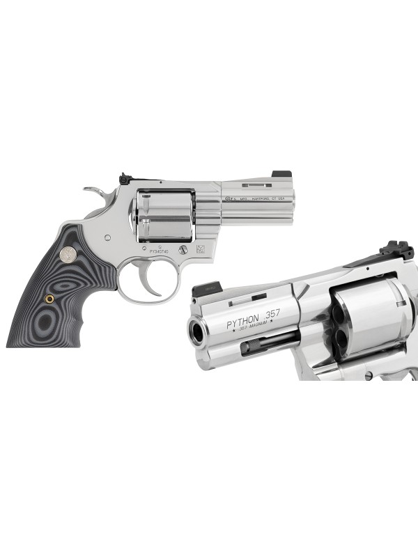 REVOLVER COLT PYTHON 3" COMBAT ELITE STAINLESS CAL 357 MAGNUM