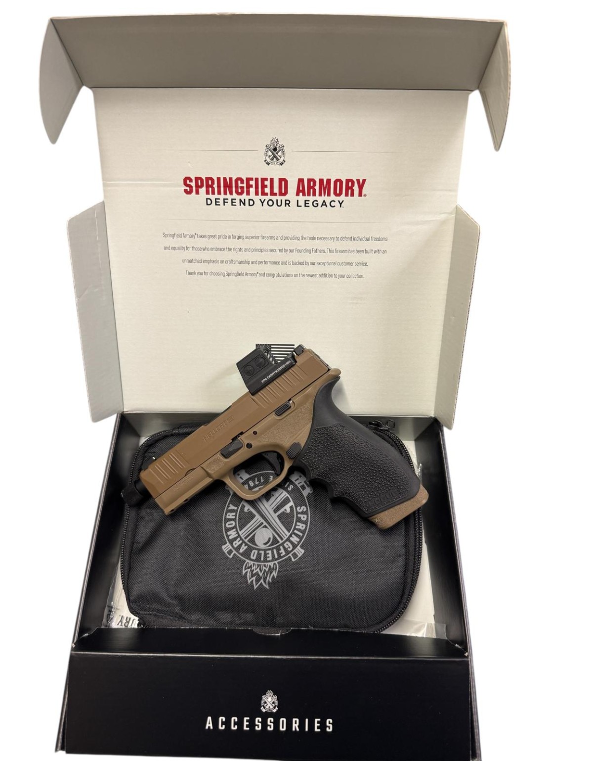 Pistolet SPRINGFIELD ARMORY HELLCAT PRO OSP TB FDE 4,4" + holosun EPS CARRY