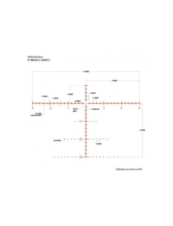 LUNETTE TRIJICON TENMILE 5-50X56 SFP EXTREME LONG RANGE mrad
