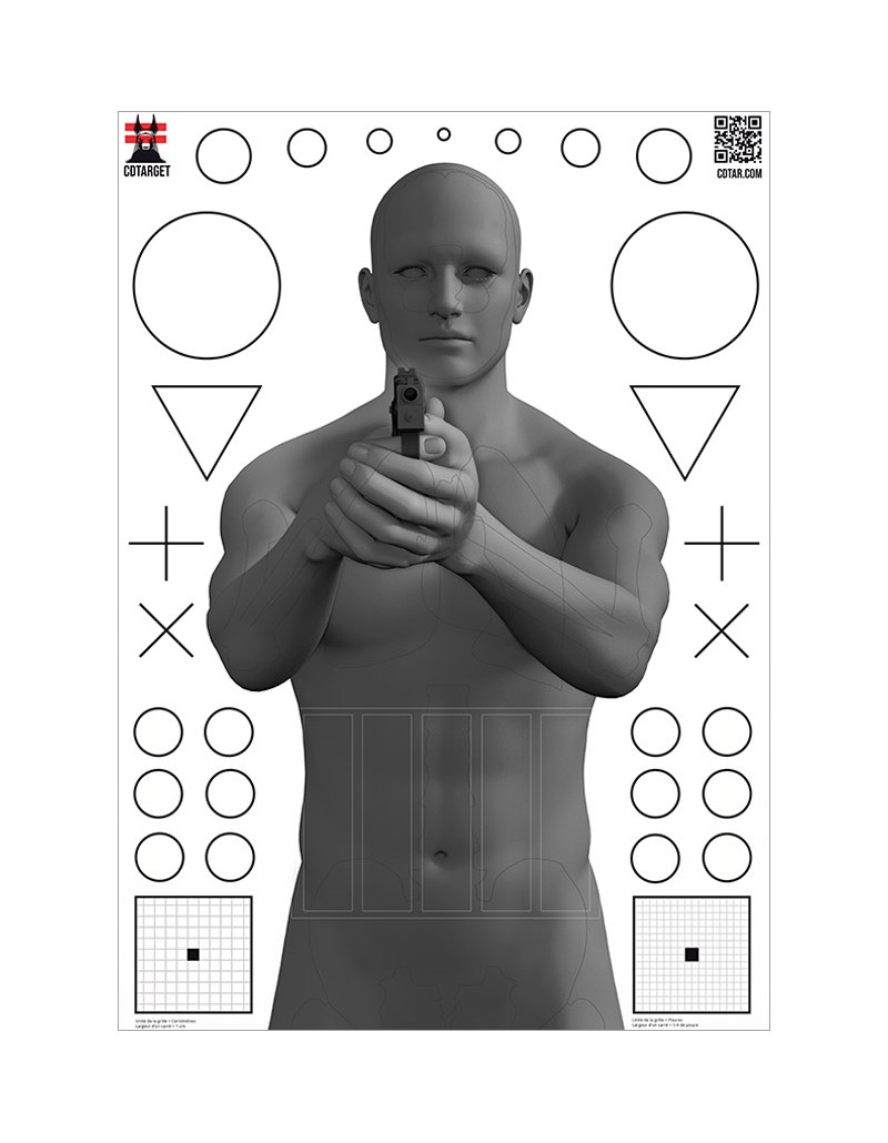 CD TARGET Silhouette One - 50 cibles (anti-reflets)