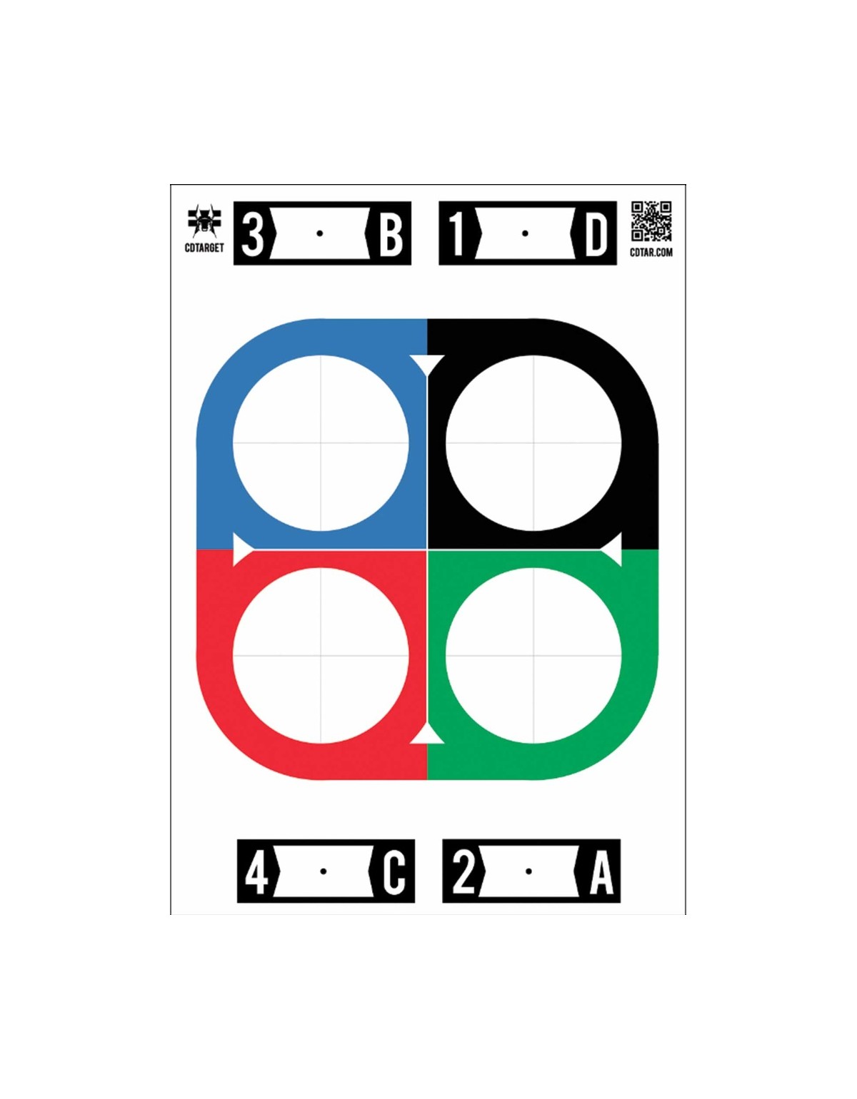 Cible CD TARGET Focus One (anti-reflets) x50