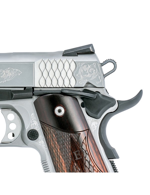 PISTOLET SMITH & WESSON SW 1911 GRAVEE CAL 45ACP // + BOITE BOIS //