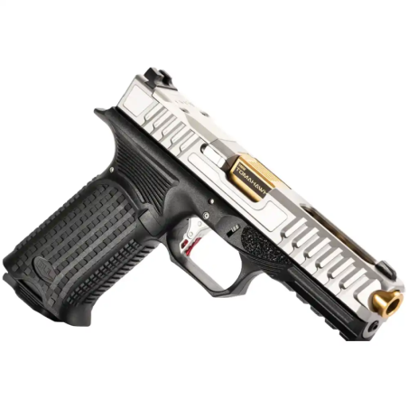 PISTOLET BUL AXE-FS (FULL SIZE) "TOMAHAWK" 9 X 19 (9MM LUGER) SILVER & GOLD