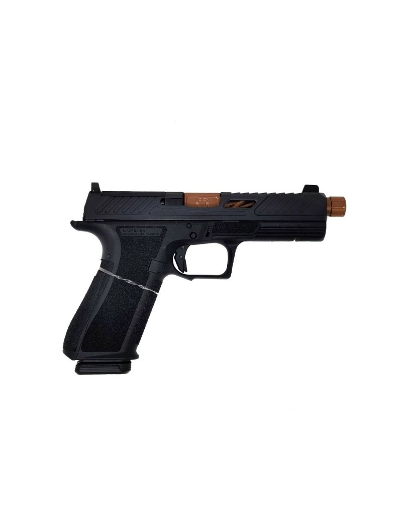 PISTOLET SHADOW SYSTEMS DR920 FILETEE/FLUTE NOIR BRONZE CALIBRE 9X19