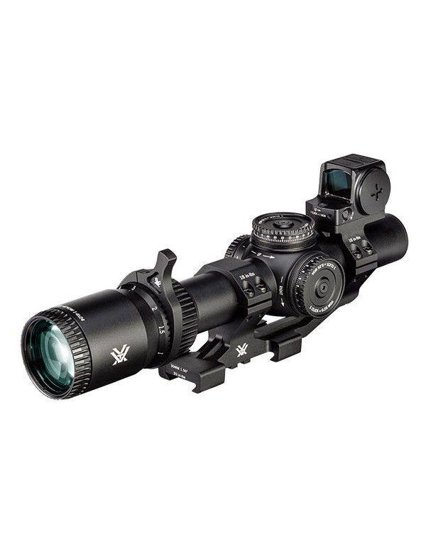 LUNETTE VORTEX VENOM 1-6X24 AR-BDC3 IL SFP MOA PACK MONTAGE + POINT ROUGE VORTEX VENOM 3MOA