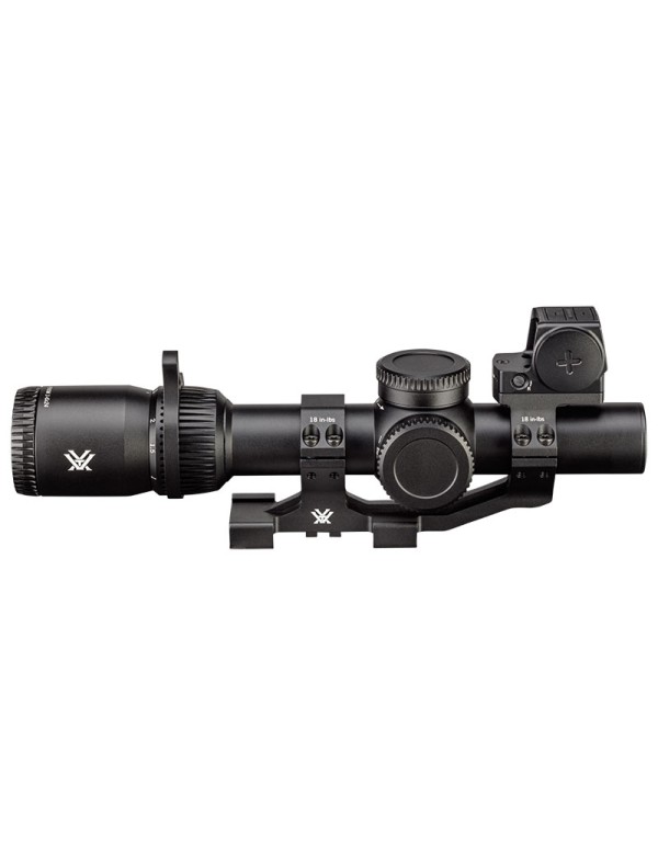 LUNETTE VORTEX VENOM 1-6X24 AR-BDC3 IL SFP MOA PACK MONTAGE + POINT ROUGE VORTEX VENOM 3MOA
