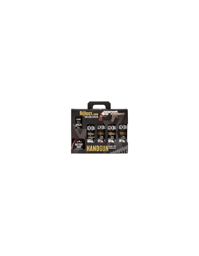 Handgun Care Set — vue d'ensemble du kit