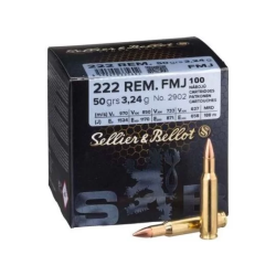 MUNITION SB 222 REM 50GR X100