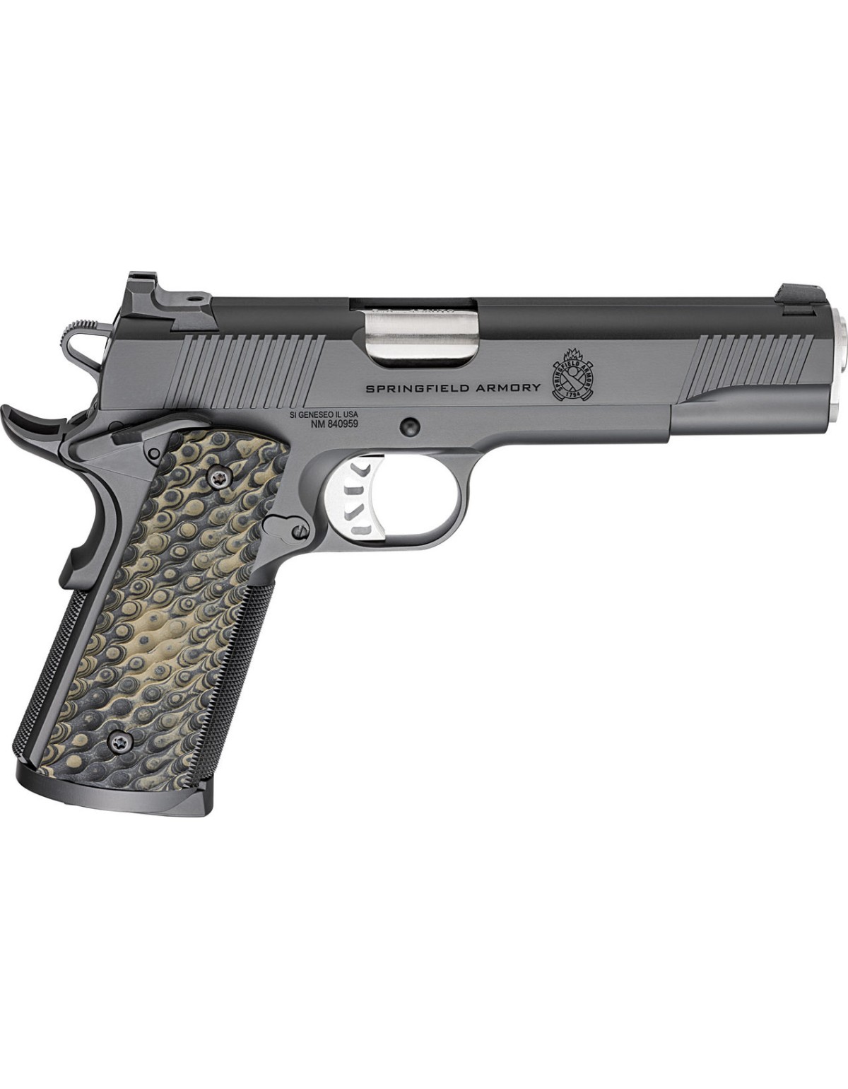 Pistolet Springfield Armory 1911 TRP CLASSIC noir cal. .45ACP canon 5'' - 3 chargeur 8 coups