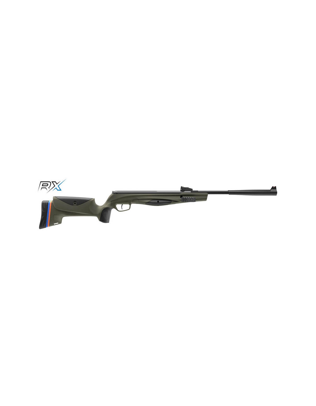 Carabine AIR Stoeger RX20TAC HAUSSE et GUIDON CAL4.5 19.9J VERTE RXT0019G