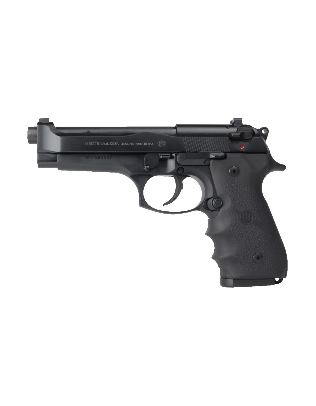 Pistolet Beretta M9 92FS 9 mm BRIGADIER noir 2-15 coups J92F700M