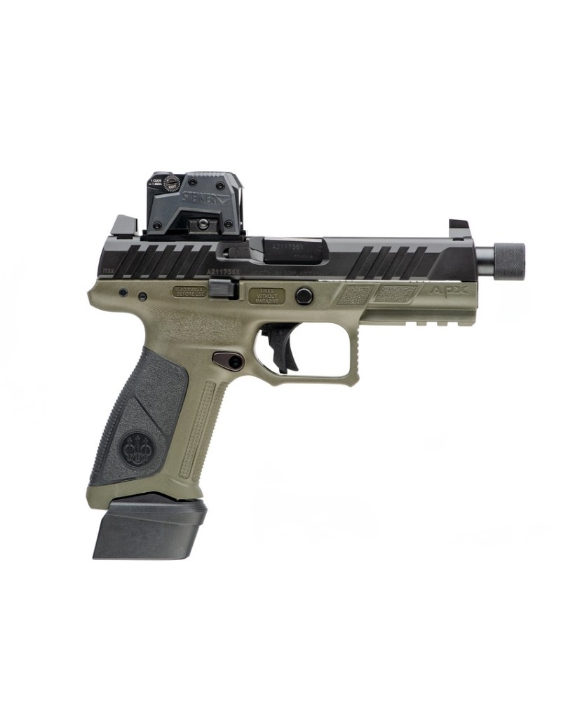 Pistolet Beretta APX A1 FULL SIZE TACTICAL OD 9 Para 2 chargeurs 17 coups