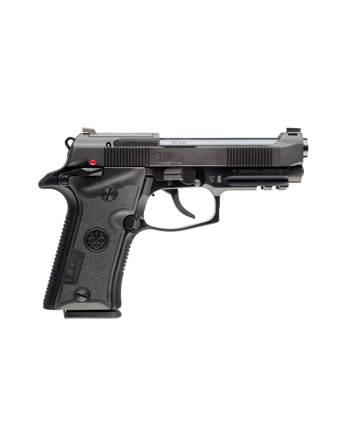 Pistolet Beretta 80X CHEETAH BLACK 9 mm court 2 chargeurs 13 coups