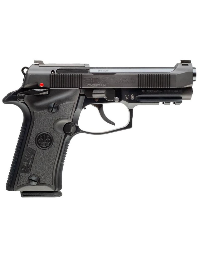 Pistolet Beretta 80X CHEETAH BLACK 9 mm court 2 chargeurs 13 coups