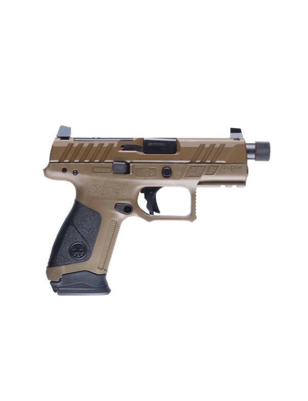 Pistolet Beretta APX A1 COMPACT TACTICAL FDE 9 Para 2X17+1X15