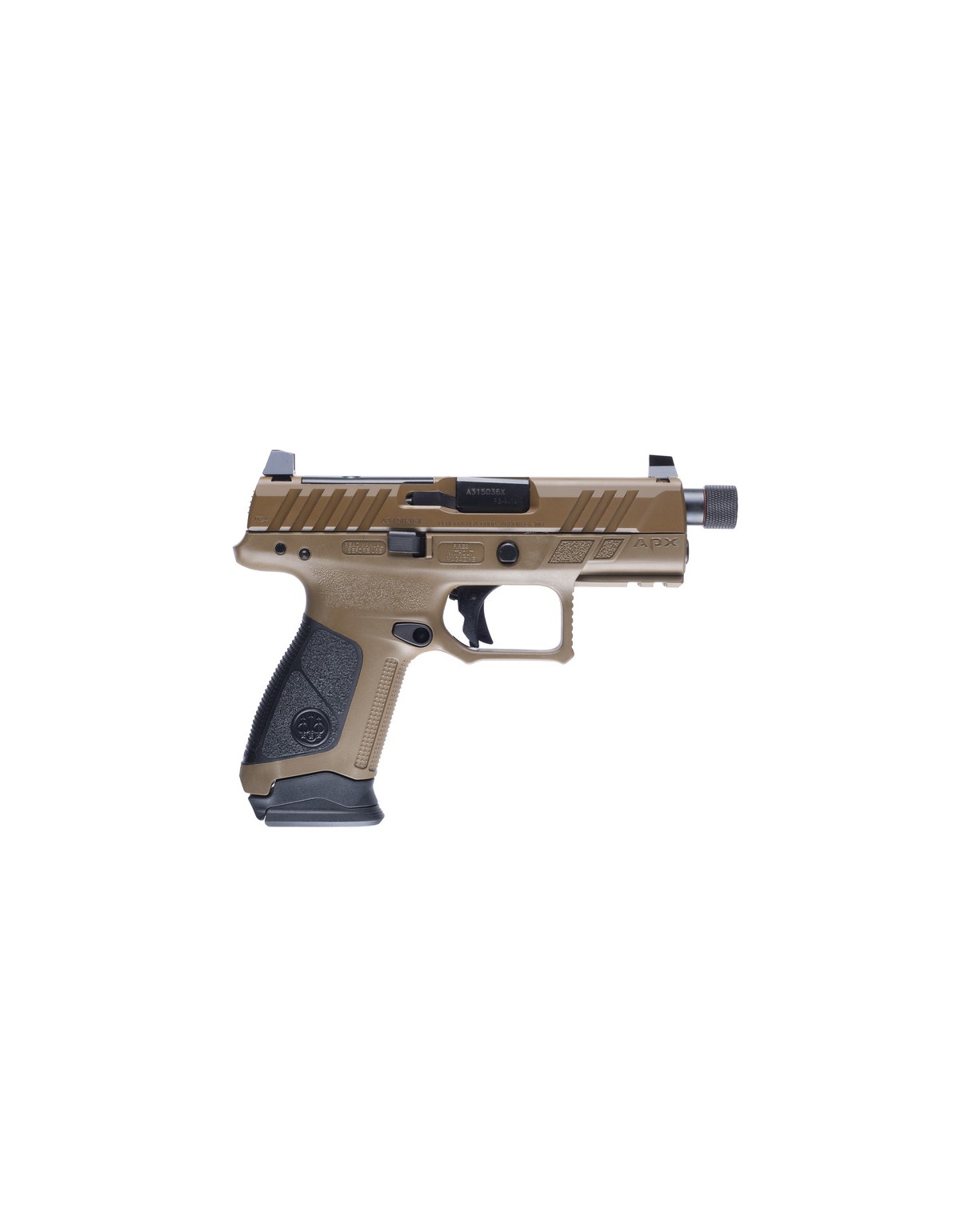 Pistolet Beretta APX A1 COMPACT TACTICAL FDE 9 Para 2X17+1X15