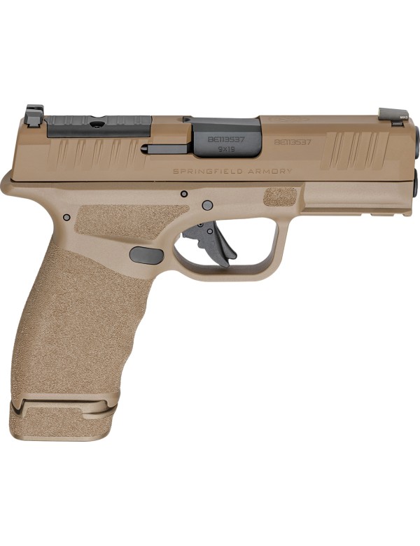 Pistolet Springfield Armory HELLCAT PRO OSP tout FDE cal. 9X19 - chargeurs 1x15/1x17 coups