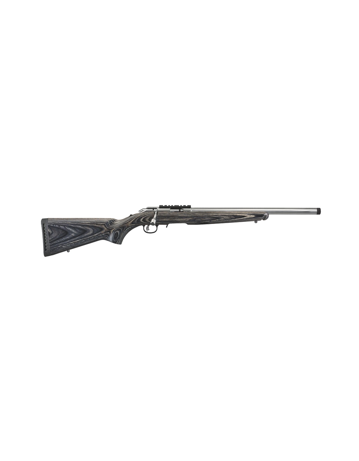 Carabine Ruger AMERICAN RIMFIRE TARGET .22LR 10 coups 18" 46CM inox LAMELLE noire (1C)