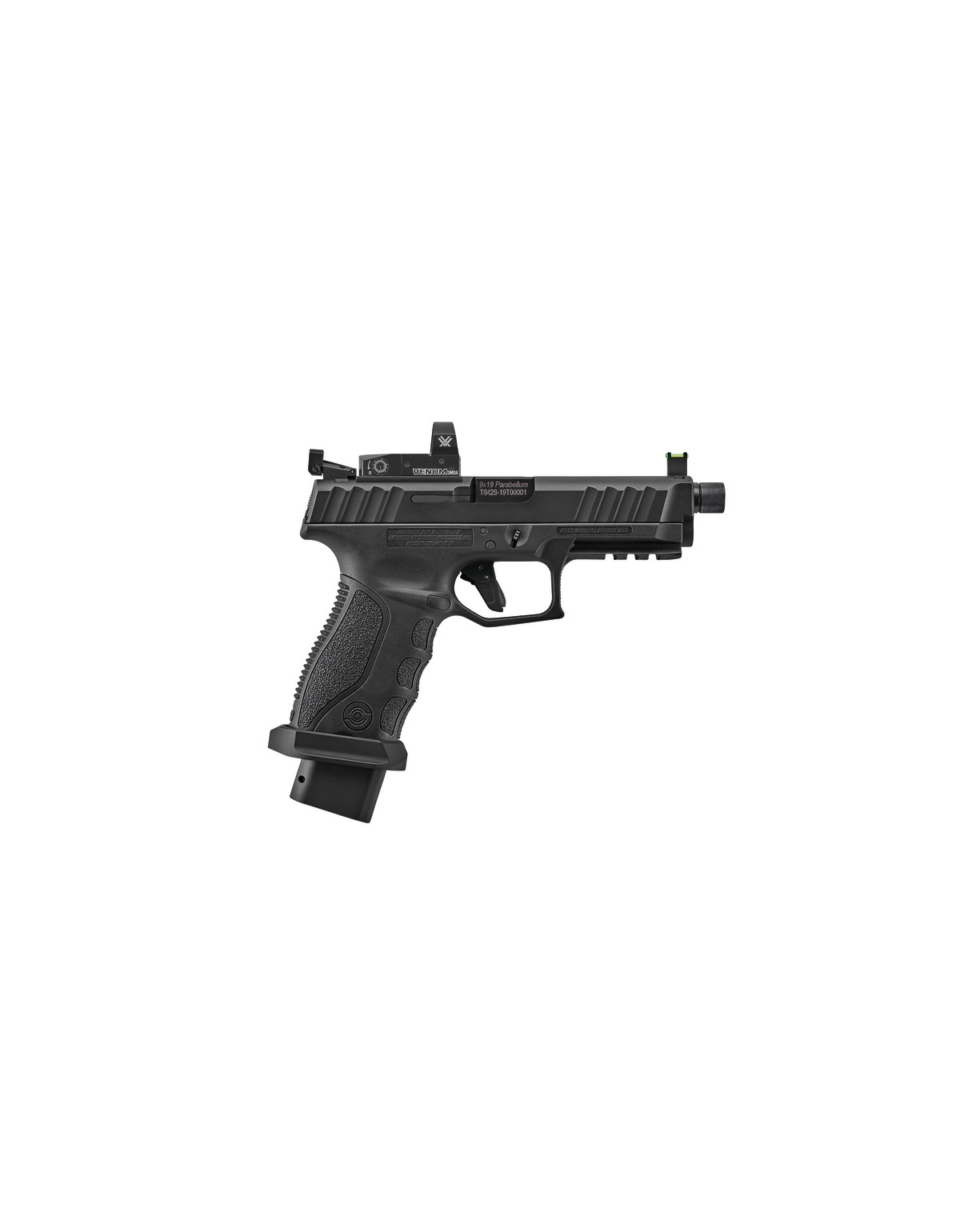 Pistolet Stoeger STR9S-COMBAT CAL 9X19 - 20 coups - 3 chargeurs - fileté 1/2x28