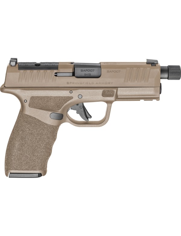 Pistolet Springfield Armory HELLCAT PRO OSP TB tout FDE cal. 9X19 - chargeurs 1x15/1x17 coups