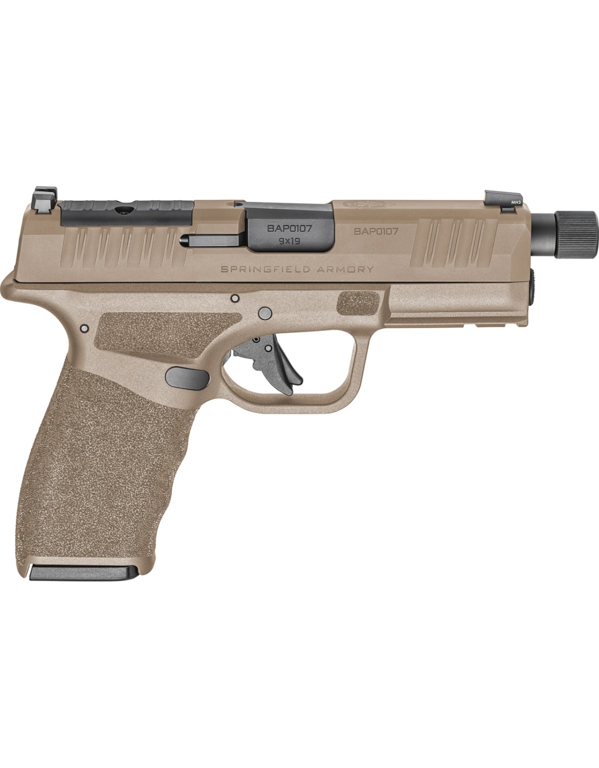 Pistolet Springfield Armory HELLCAT PRO OSP TB tout FDE cal. 9X19 - chargeurs 1x15/1x17 coups