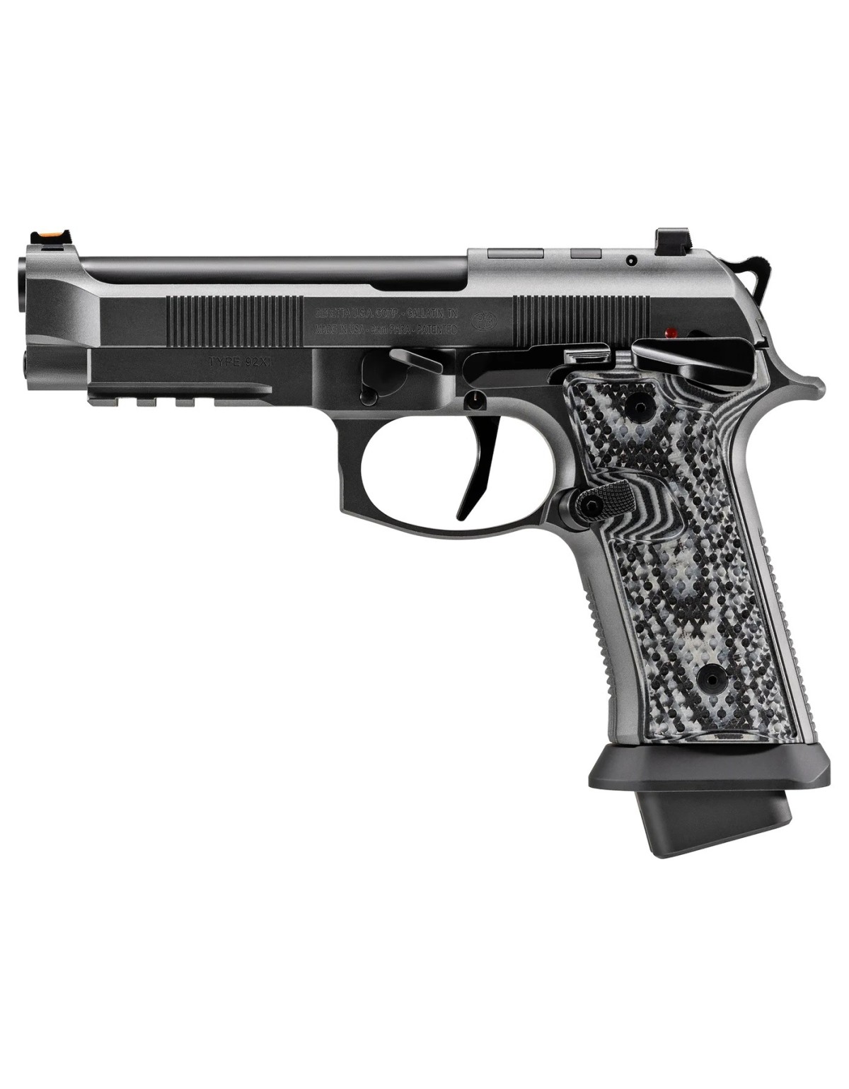 Pistolet Beretta 92XI SQUALO cal. 9 mm 4.7'' 12CM - 3 chargeurs 18+1 coups