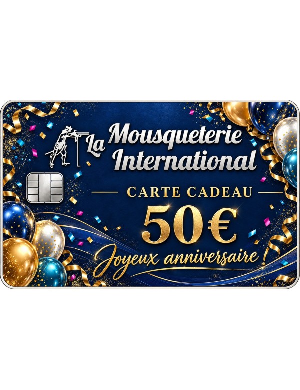 Carte cadeau Anniversaire 50 €