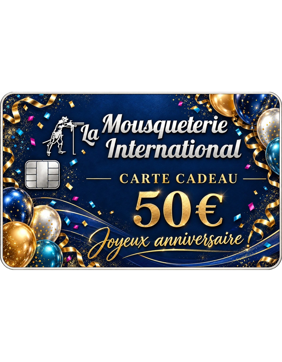 CARTE CADEAU ANNIVERSAIRE - Valeur 50 €