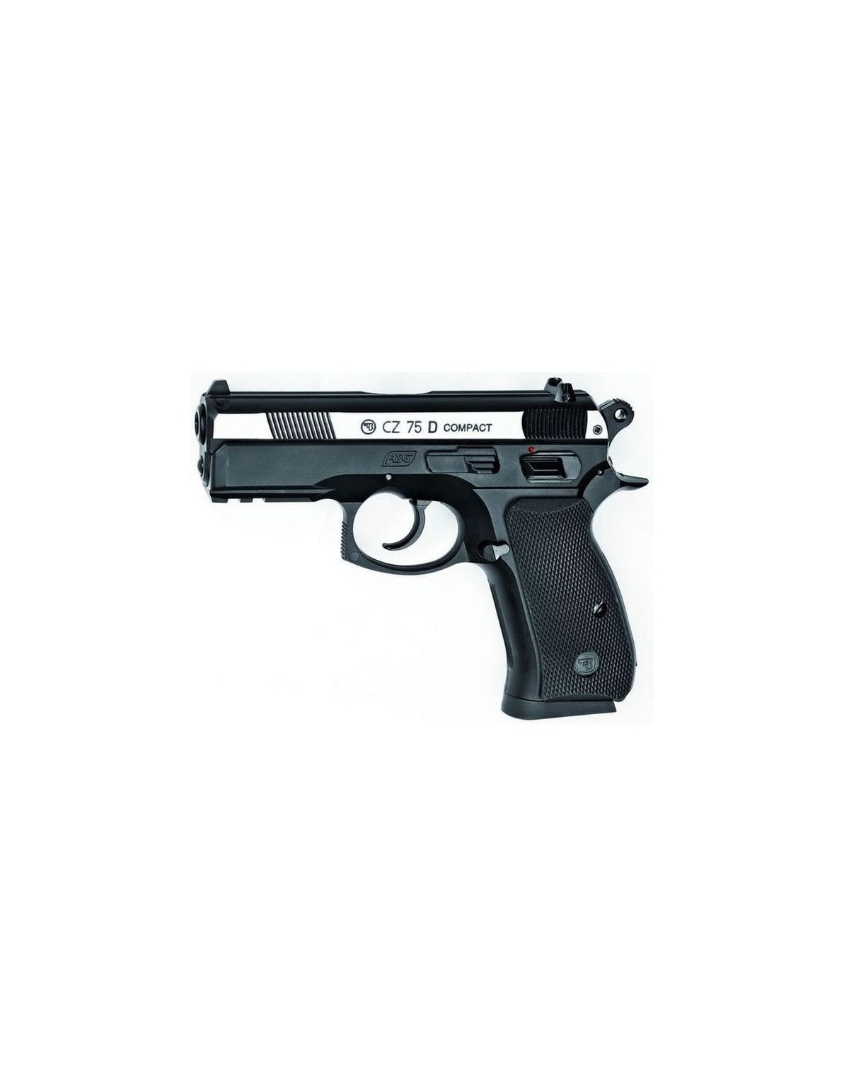 Pistolet Asg CZ 75D Compact Bicolore NB 4.5 CO2-BBS