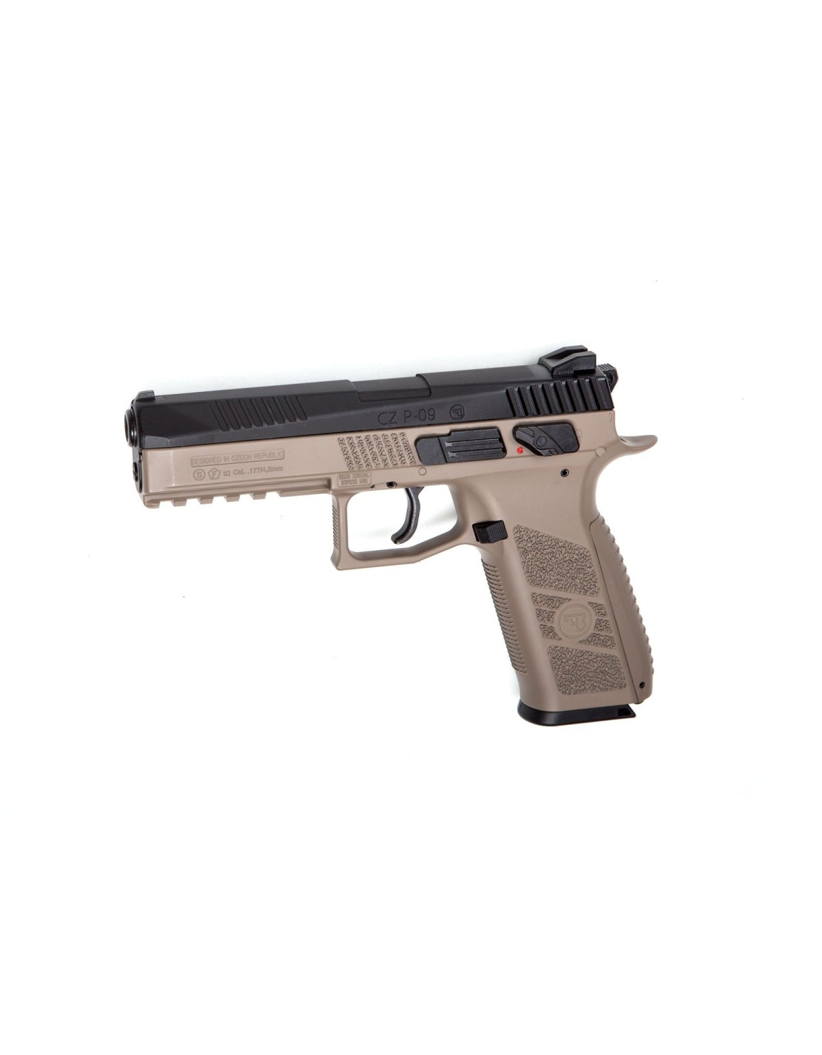 Pistolet Asg CZ P-09 Duty FDE BB 4.5 CO2- Plomb OU BBS