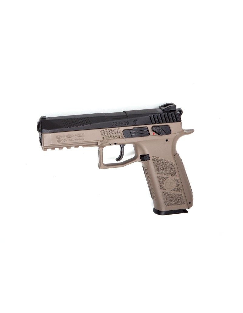 Pistolet Asg CZ P-09 Duty FDE BB 4.5 CO2- Plomb OU BBS