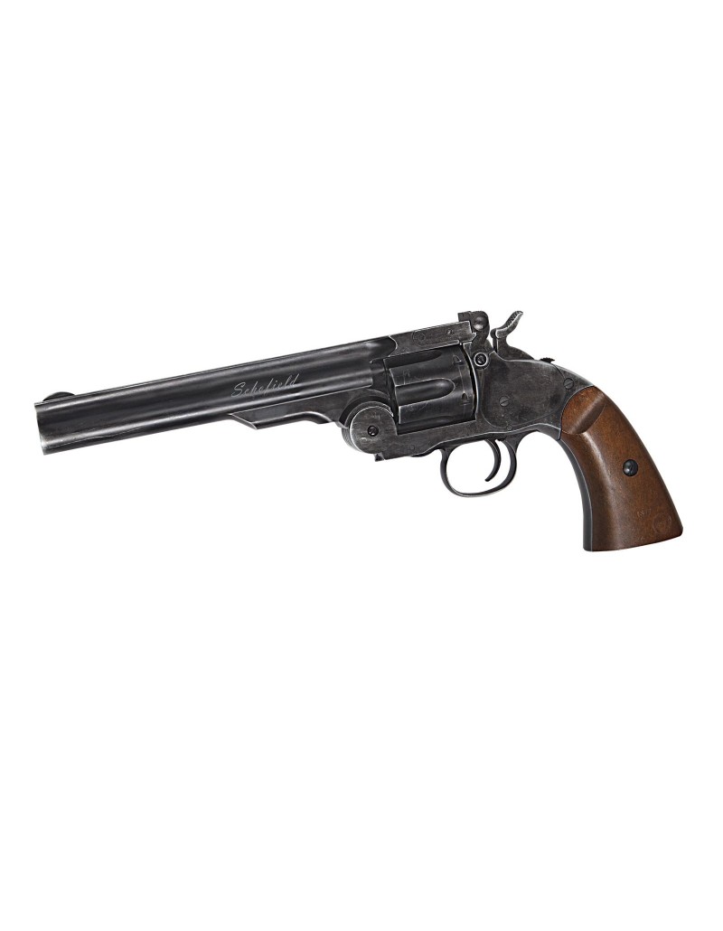 Revolver Asg Schofield 6" CO2 Black Full Metal 4.5 Plombs