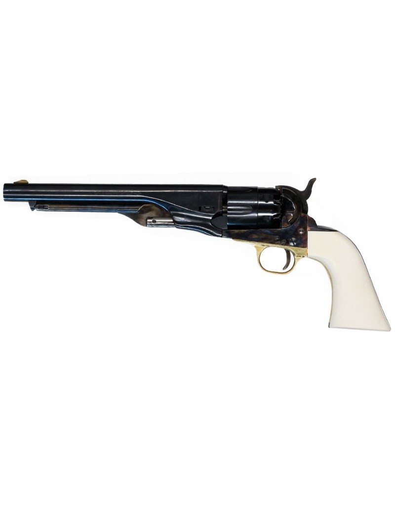 Revolver Pietta Replique 1860 Army acier crosse Ivoire Cannele Cal 44 PN