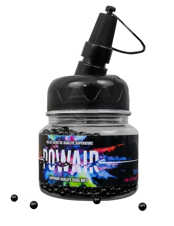 Billes Powair acier bb noires C4.5 x 1500