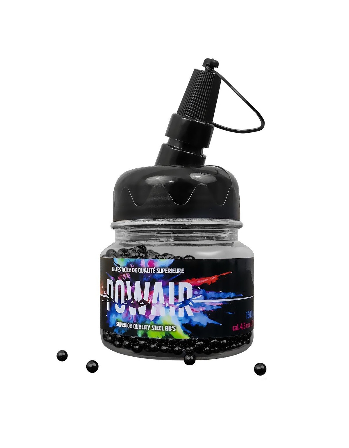 Billes Powair acier bb noires C4.5 x 1500