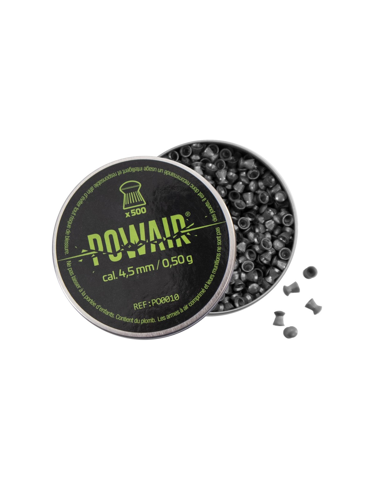 Plombs Powair ronds domed C4.5 x 500