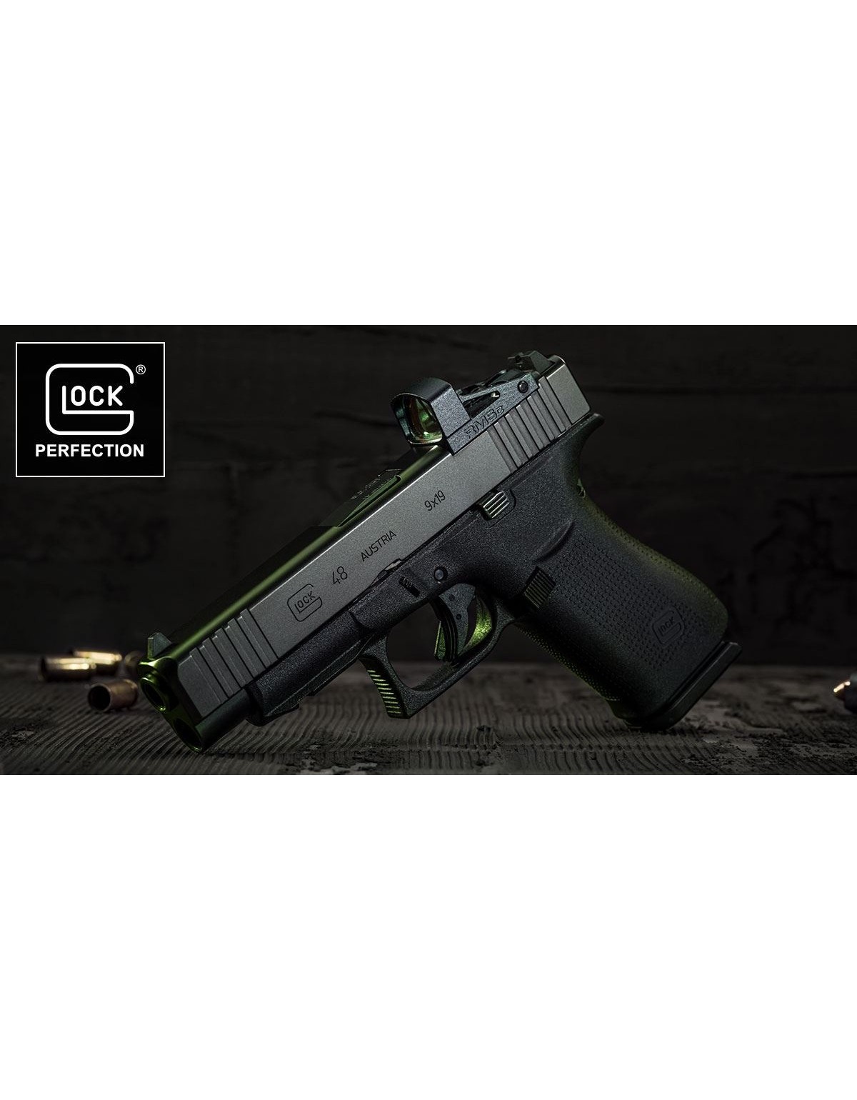 PISTOLET GLOCK 48 R MOS FS NOIR CALIBRE 9X19