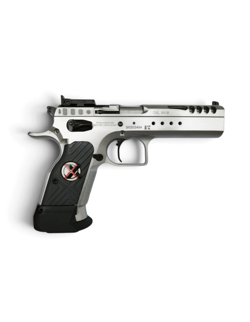 PISTOLET TANFOGLIO XTREME LIMITED CUSTOM CHROME OPTIC READY 9X19