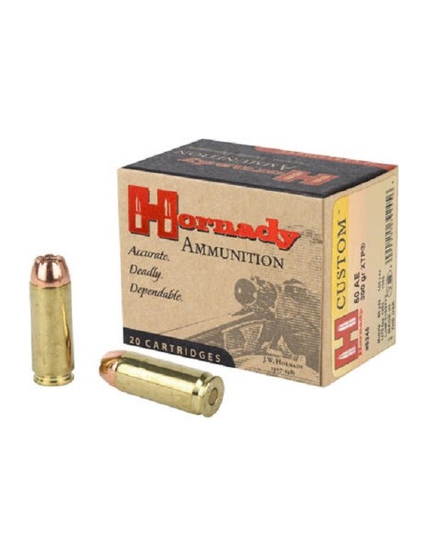 MUNITION HORNADY 50AE 300GRS XTP
