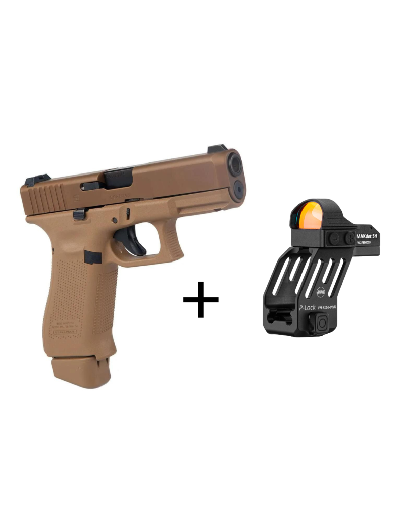 Pack Glock 19x + point rouge et support MAK