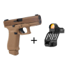 Pack Glock 19x + point rouge et support MAK