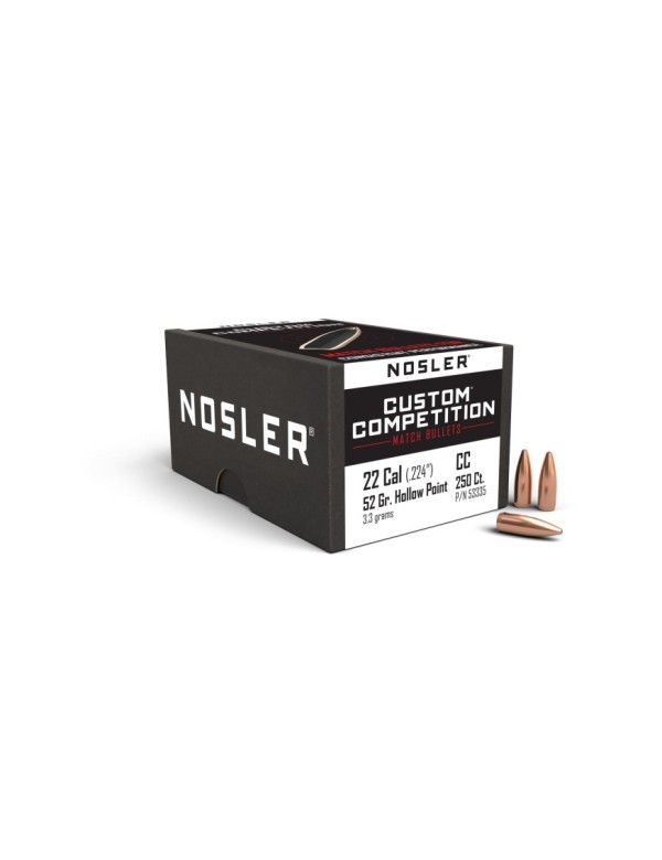 OGIVES NOSLER CAL 224 52GR HPBT X250