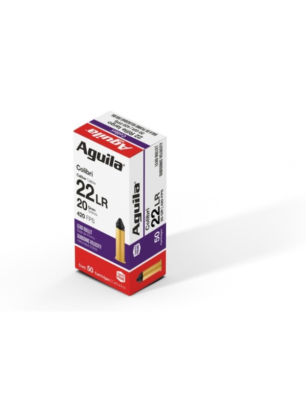 MUNITION AGUILA 22 COLIBRI 20 GR X50
