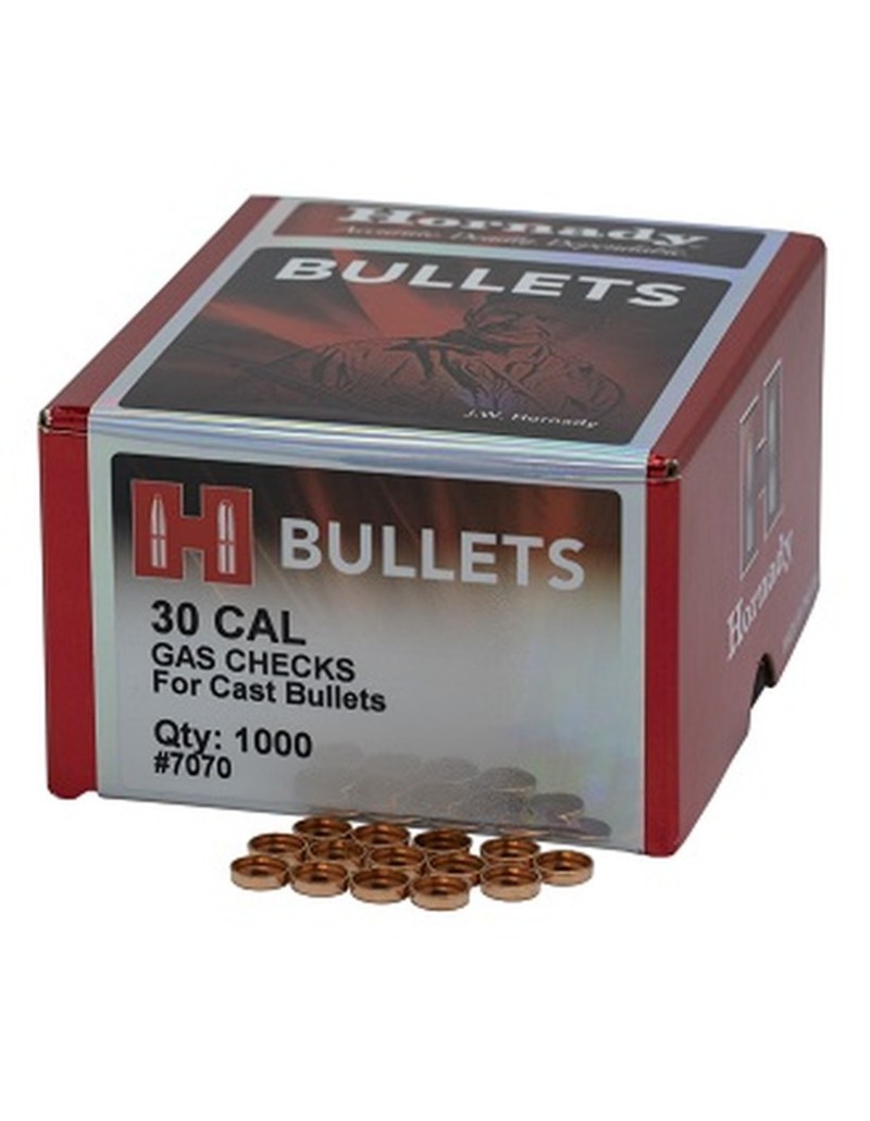 SACHET 1000 GAS CHECKS Hornady CAL 30 7070