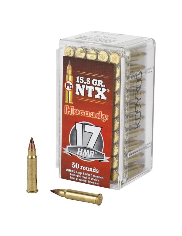 Boîte de 50 cartouches Hornady 17HMR 15.5 GR NTX 83171